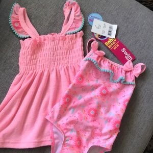 Adorable spf50 swim set 9-12mo